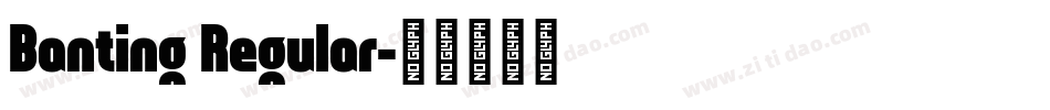 Banting Regular字体转换